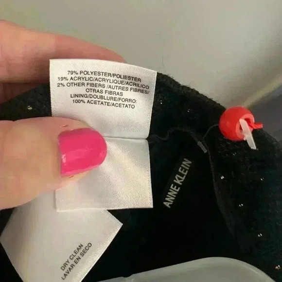 Woman’s Anne Klein Black and Gold Studded Pencil Skirt Size 14 BNWT - Picture 6 of 8